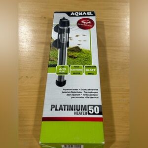 Aquael Platinium Aquarium Heater for Freshwater & Saltwater Aquariums 50W 4-13